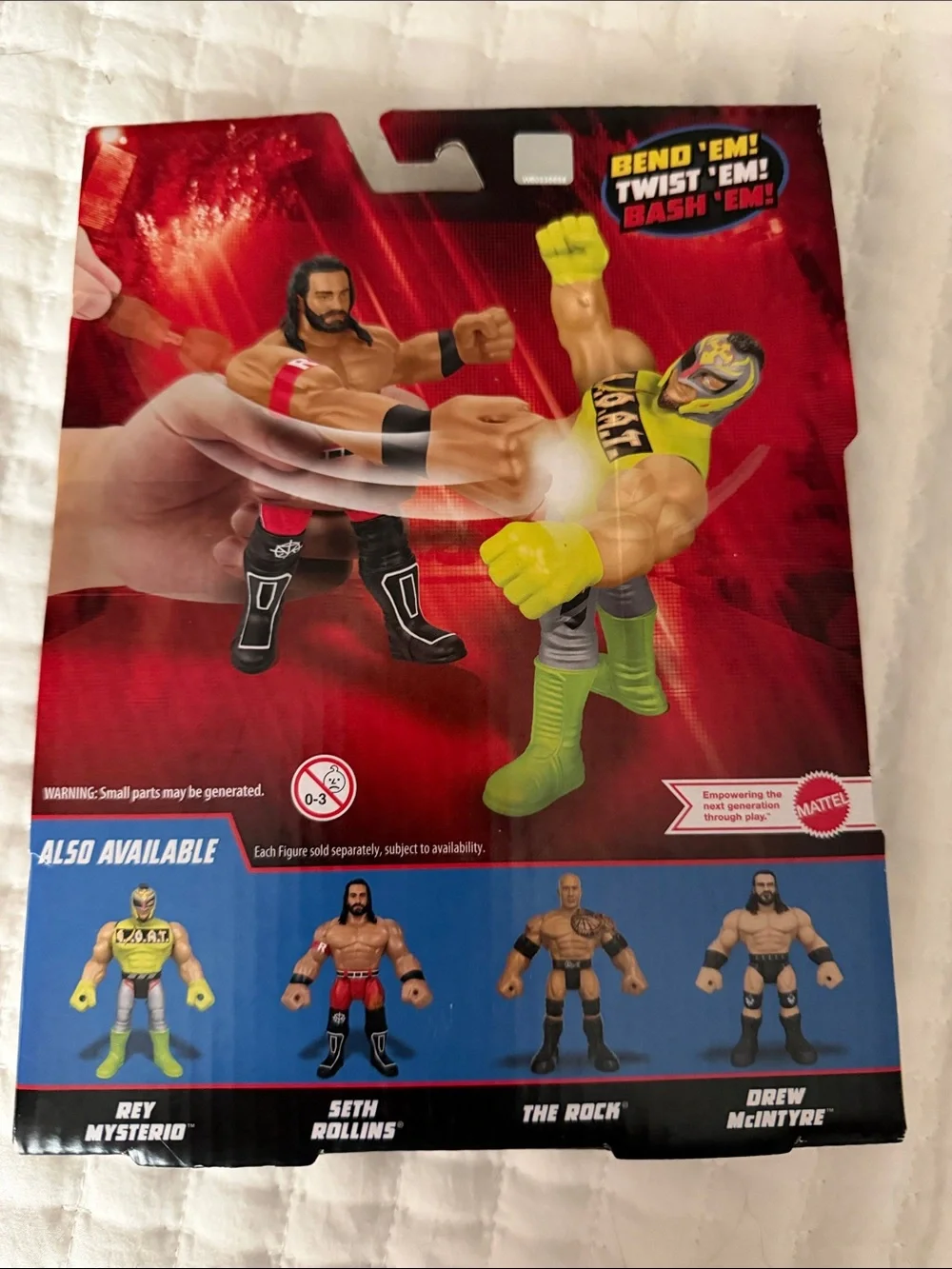WWE Seth Rollins Bend 'N' Bash Figure - Red, Black, Flesh